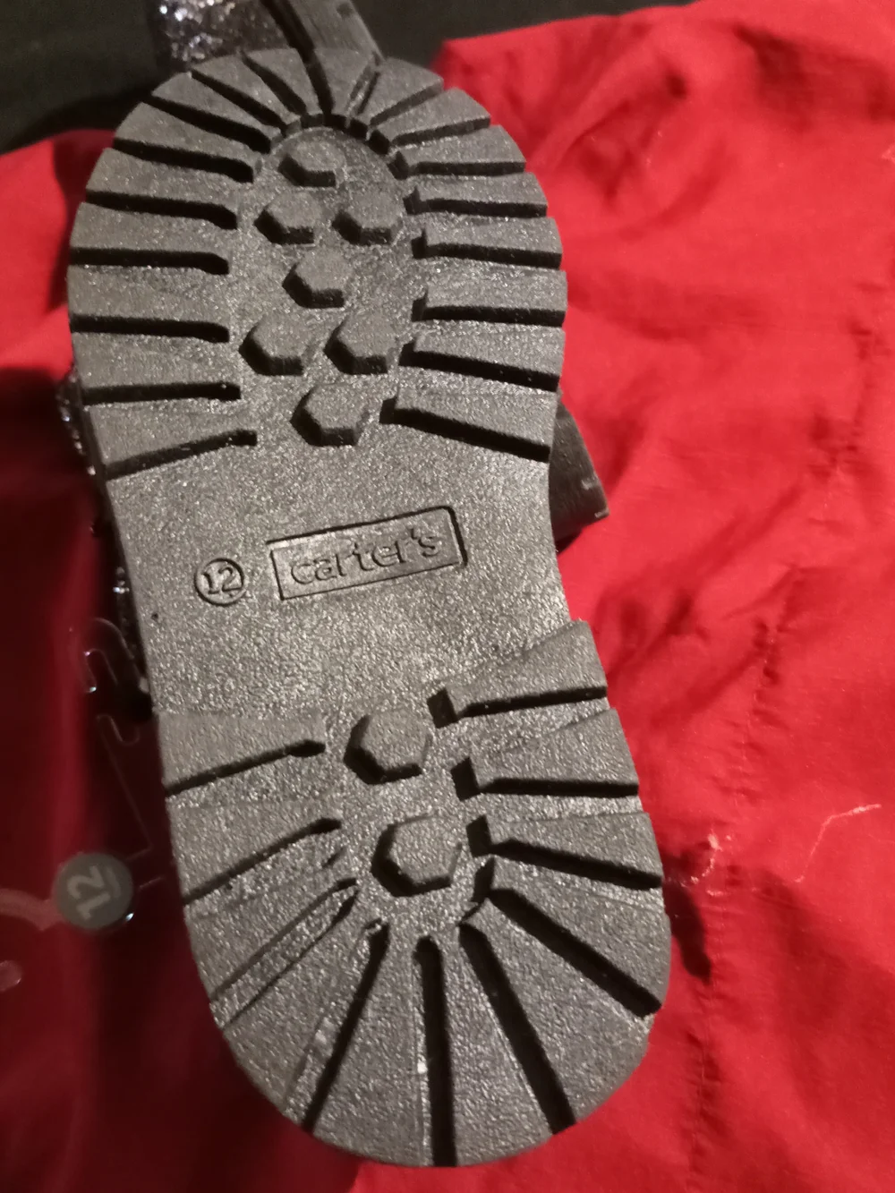 Carter's Black Glitter Ankle Booties for Girls